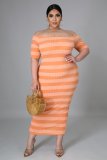 Oversized loose striped pit strip dress 5 QJ5283