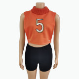 Women's Spring and Autumn New Fashion Solid Color Knit Vest Retro Hollow Digital Vest