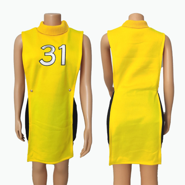 Women's Spring and Autumn New Fashion Solid Color Knit Vest Retro Hollow Digital Vest