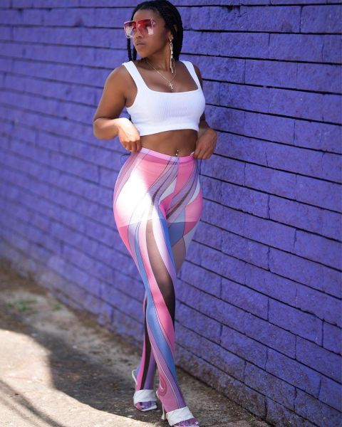 Womens digital printed leggings FFD1102