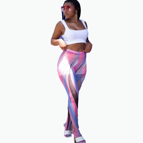 Womens digital printed leggings FFD1102