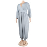 Sexy Deep V Loose Waist Jumpsuit