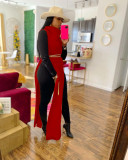 sexy side slit dress nightclub dress