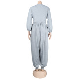 Sexy Deep V Loose Waist Jumpsuit