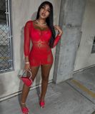 Women's Sexy Hollow Lingerie Sexy Mesh Swimwear Nightclub Dress
