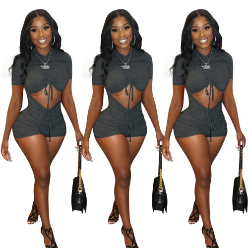 temperament slim pit strip jumpsuit women's clothing