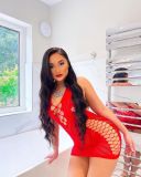 Women's Sexy Hollow Lingerie Sexy Halter Mesh Backless Swimwear Nightclub Dress