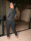 Women's Fashion Contrast Color Stitching Design Sexy Hollow Pit Strip Jumpsuit