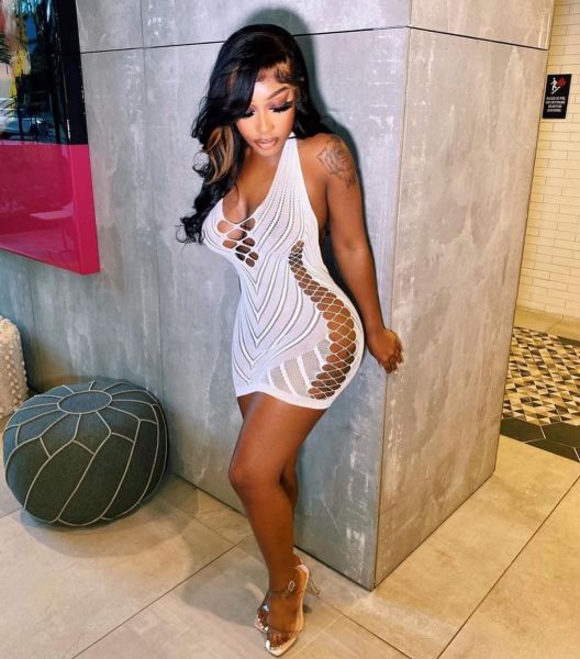 Women's Sexy Hollow Lingerie Sexy Halter Mesh Backless Swimwear Nightclub Dress