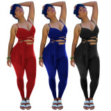 Tie-Up Tight Athleisure Suit