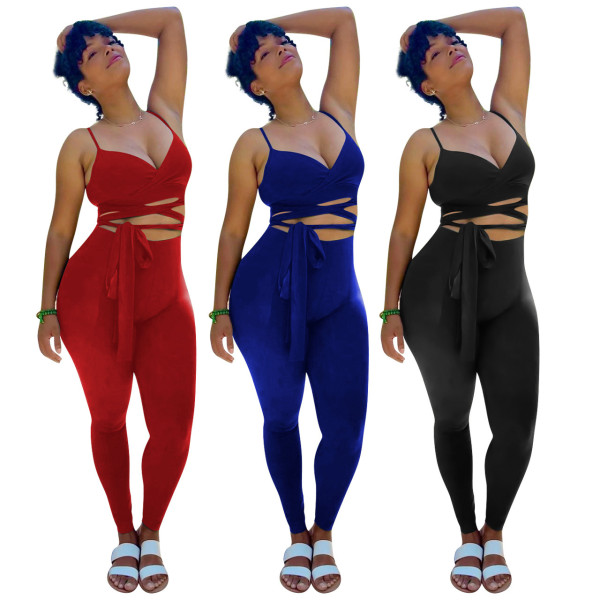 Tie-Up Tight Athleisure Suit
