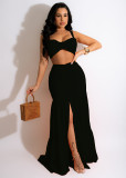 Fashion sexy two-piece wrap chest