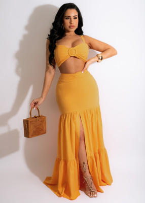 Fashion sexy two-piece wrap chest