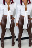 Women's Sexy Corset Tie-Up Shoulder Shirts