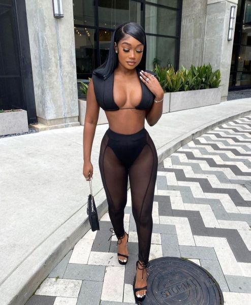 Casual Fashion Sexy Mesh Spring Summer Bikini Swimsuit