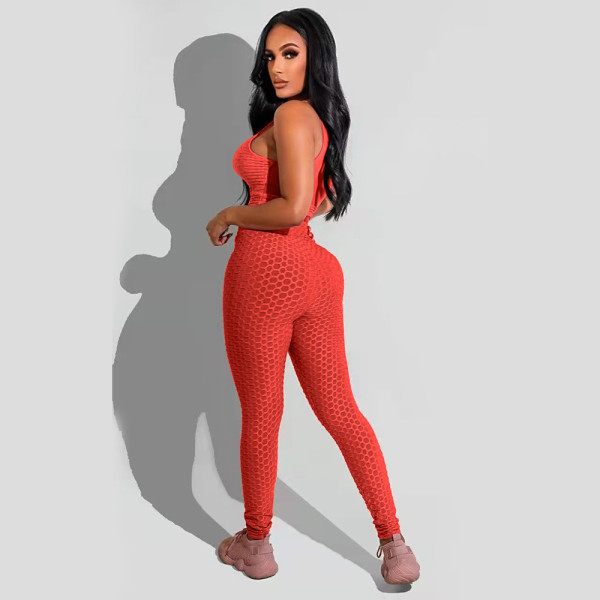 Solid Color Sportswear Spring Tight Fitness Yoga Suit