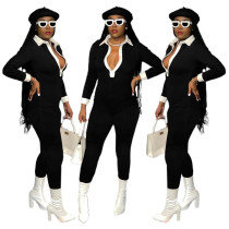 Sexy Fashion Colorblock Mid Waist Bodysuit Sexy Fashion Colorblock Mid Waist Bodysuit