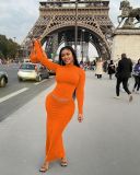 Fashion Plus Size Slim Fit Two Piece Dress