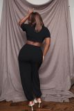 Women's Two Piece Short Sleeve T-Shirt Suit Sexy Summer Sports