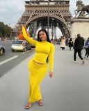 Fashion Plus Size Slim Fit Two Piece Dress
