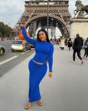 Fashion Plus Size Slim Fit Two Piece Dress