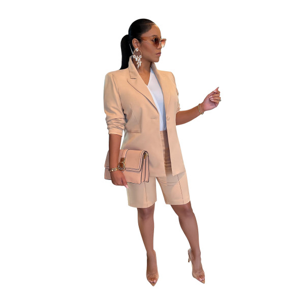 Women's suit suit jacket shorts two-piece spring and summer casual suit
