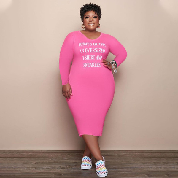 women's casual dress fashion loose plus size fat woman dress