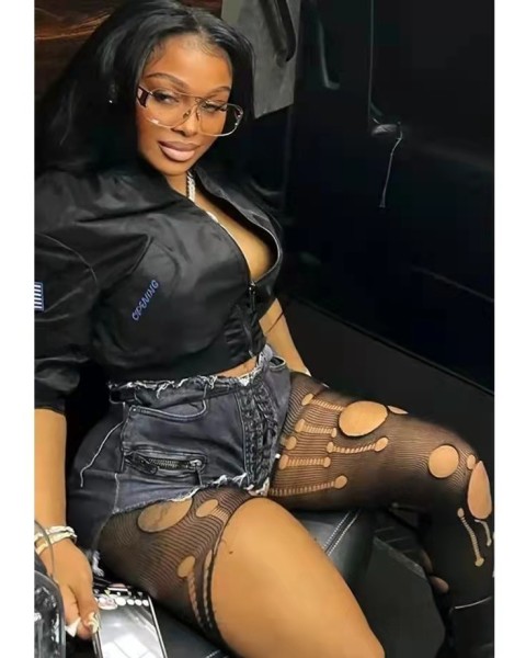 Women's Sexy Hollow Pantyhose Sexy Mesh Stockings Nightclub Leggings