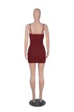 Women's Spring Summer Shining Sling Sleeveless Sexy Hip Dress