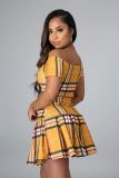 British style A-line skirt two-piece set