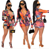 Fashion Sexy Digital Print Jumpsuit