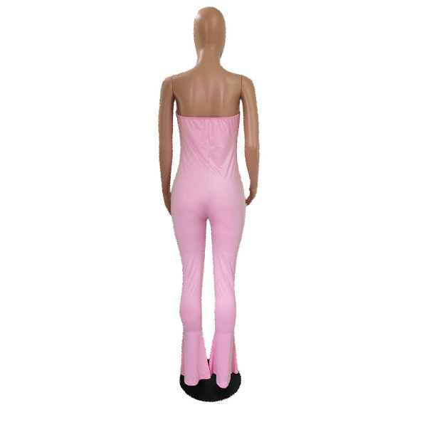 Women's Slit Stretch Jumpsuit