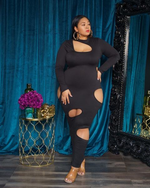 Spring and summer plus size women's pullover irregular plus size dress