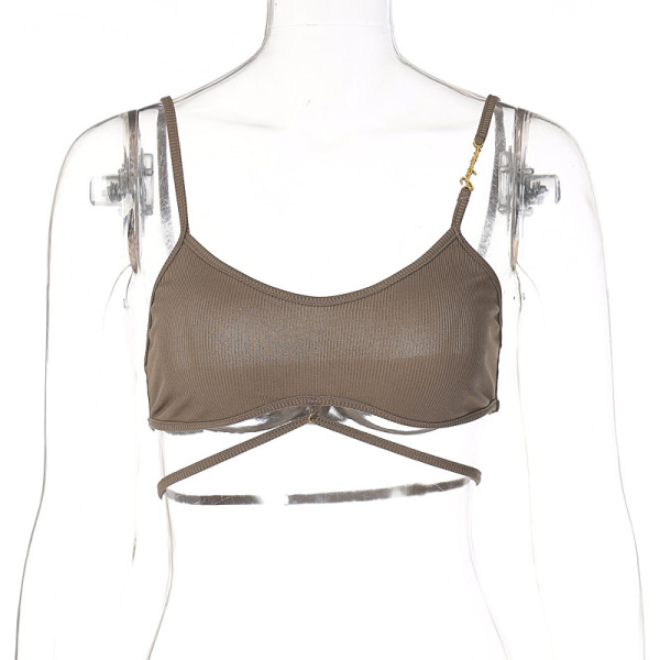 strappy sexy vest small suspenders