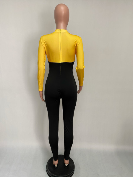 Women's Long Sleeve Poker Print Jumpsuit Women's