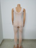 Women's Sexy Hollow Lingerie Sexy Halter Mesh Backless Swimsuit Nightclub Jumpsuit