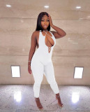 Milk Silk Suspender Jumpsuit