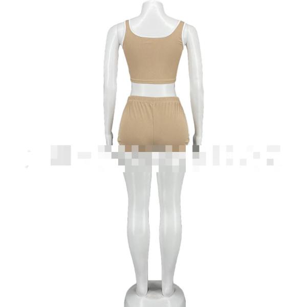 Pit fabric vest shorts casual sports suit