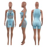 Mesh milk silk paneled jumpsuit