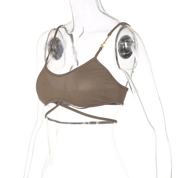 strappy sexy vest small suspenders