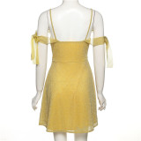 Women's Fashion Sling Sexy Low Cut Backless Slim Dress Women