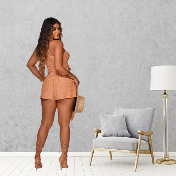 Sleeveless Tank Top Sexy Sports Lace Pants Set
