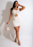Elastic pit strip fungus edge irregular sling bag hip skirt suit