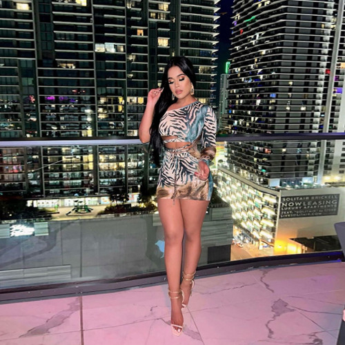 Digital printing sexy fashion European and beautiful dress