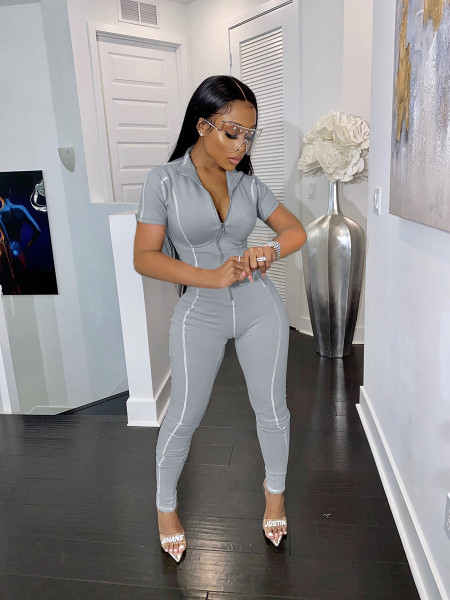Women's Fashion Curve Jumpsuit