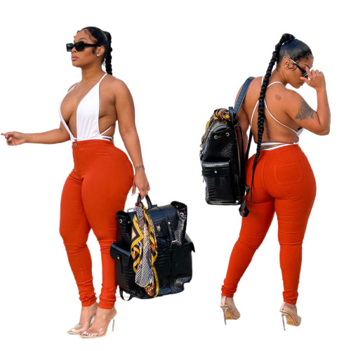 Stretch High Waist Jeans Women's Trousers