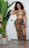 Beach three-piece mesh print