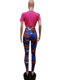 Printed Two Piece Fitting Suit