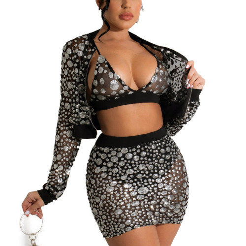 Sequin Three Piece Set