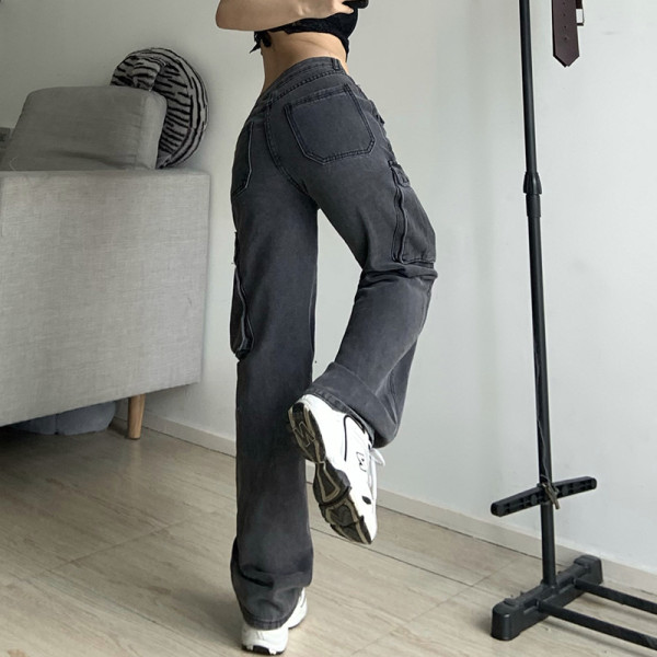 Street Hot Girl Style High Waist Casual Jeans